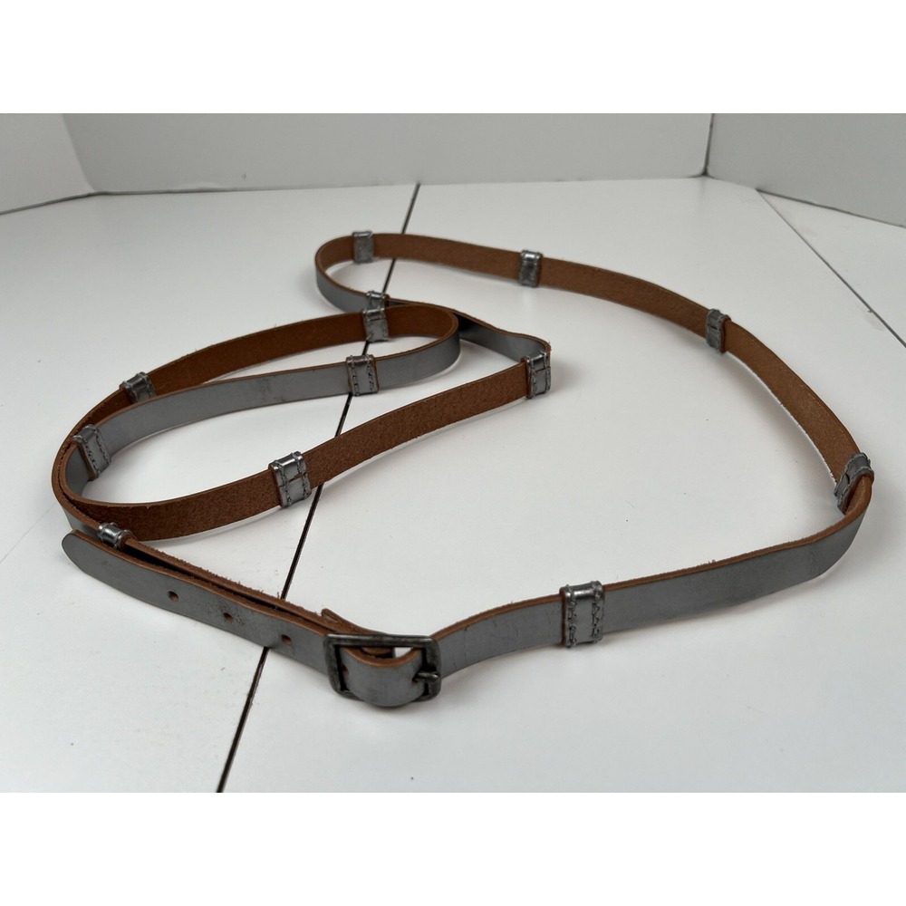 J. Jill Silver Leather Wrap Adjustable M/L Belt Approx 3/4 "x 80+ Inches